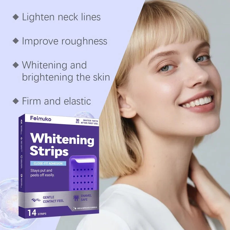 Advanced Purple Teeth Whitening Strips – Non-Sensitive Formula